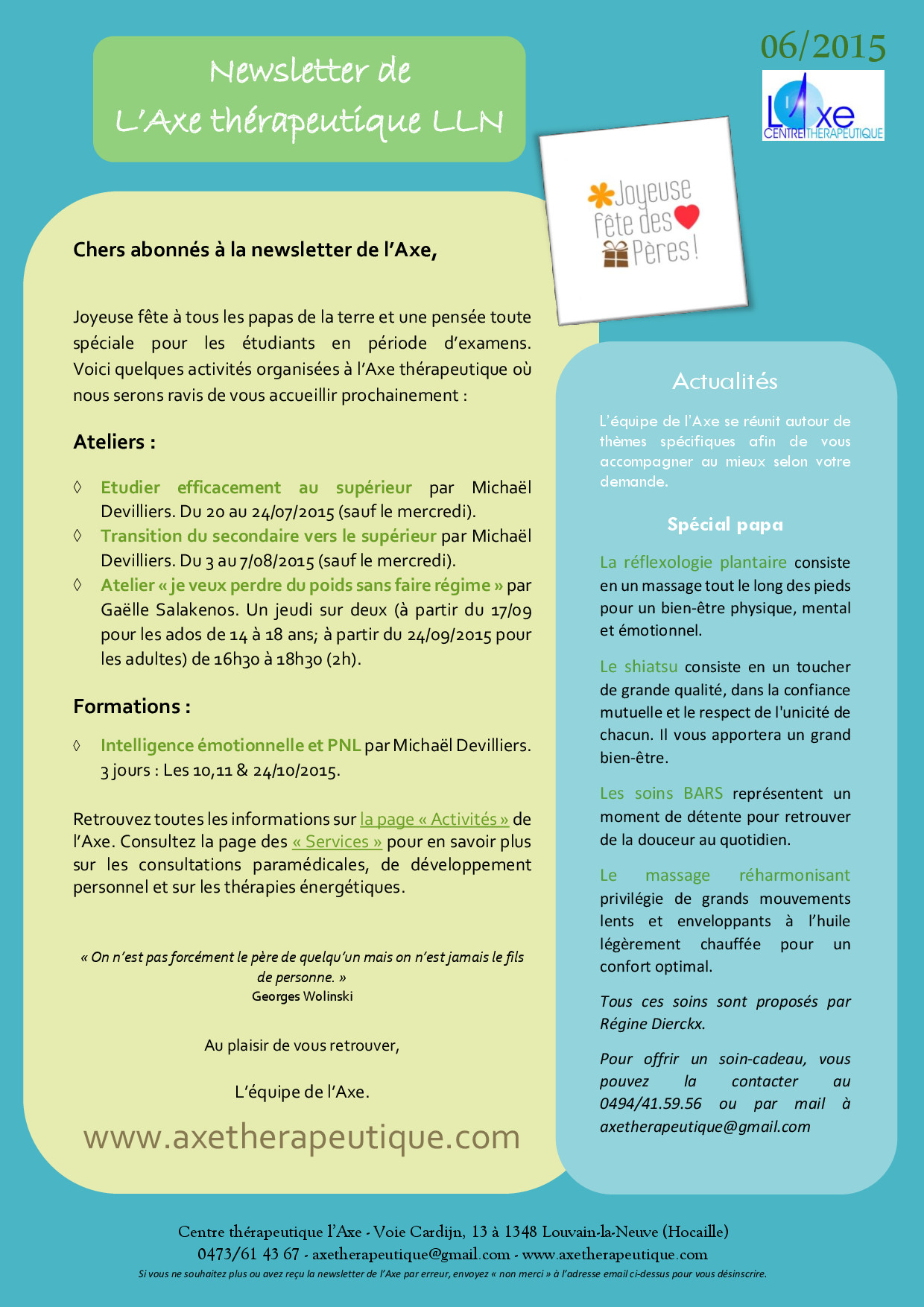 Newsletter_Axetherapeutique_Louvain_la_Neuve